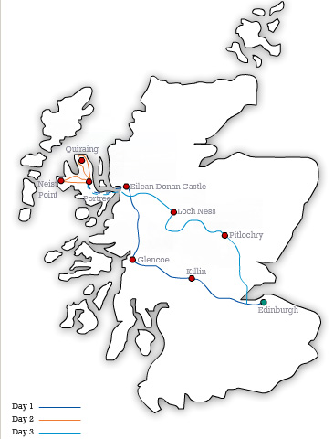 MAP EH The Isle of Skye 3 Day Tour