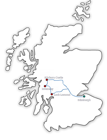 MAP EH West Highland Lochs and Castles 1 Day Tour