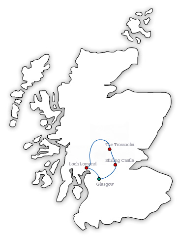 MAP GW Stirling Castle, Loch Lomond National Park and Whisky 1 Day Tour